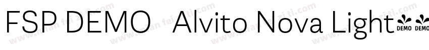FSP DEMO   Alvito Nova Light字体转换